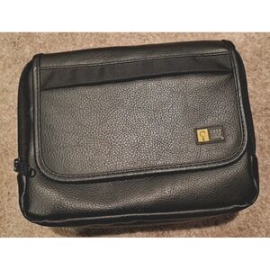 Case Logic®  Carrying‎ Case Black Leather Portable DVD Player Case